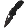 Spyderco Lil' Native G-10 Black/Black Blade Plain Folding Knife (C230GPBBK)