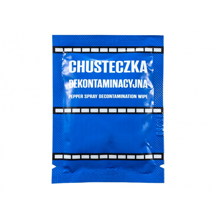 Decontamination wipe - Neutralizes the effects of pepper spray