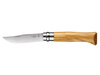 Opinel 8 Inox Lux Olive Knife with Case