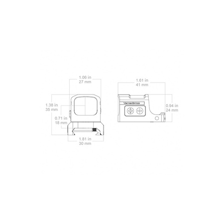Vector Optics - Frenzy-S 1x17x20 Aspheric Lens Closed Collimator - Black - SCRD-68