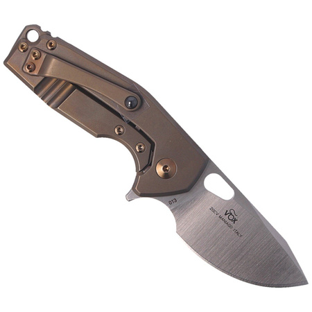 FOX Suru LE Bronze Anodized Titanium Folding Knife by Jesper Voxnæs (FX-526LE BR)