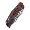Civivi Biophase Black Aluminum / Burgundy G10, Black Stonewashed Nitro-V Folding Knife (C23083C-1)