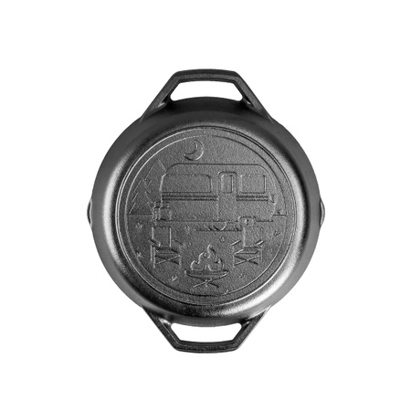 Lodge - CAMPER WANDERLUST 26 cm cast iron casserole pan