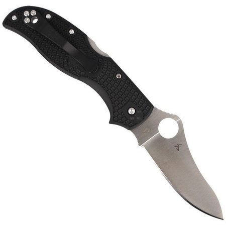 Spyderco Stretch 2 Lightweight Black Plain Folding Knife - C90PBK2