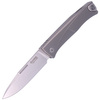 LionSteel Thrill Grey Titanium, Satin M390 folding knife by Molletta (TL GY)