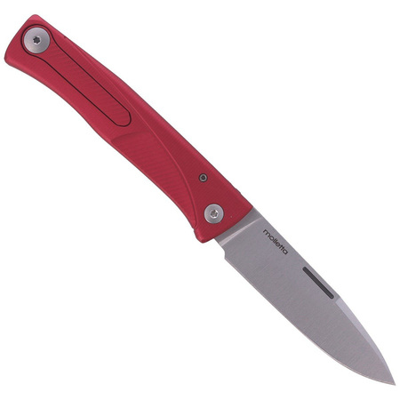 LionSteel Thrill Aluminum Red / Satin Blade Folding Knife (TL A RS)