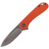 CIVIVI Elementum Flipper Orange G10 knife, Satin Finish (C907R)