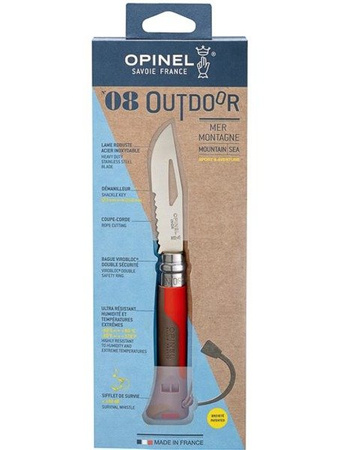 Opinel Outdoor Knife No.8 - Earth/Red