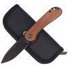 CIVIVI Elementum Flipper Knife Cuibourtia Wood, Black Stonewashed (C907U)