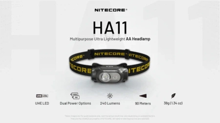 Nitecore HA11 ultralight head flashlight