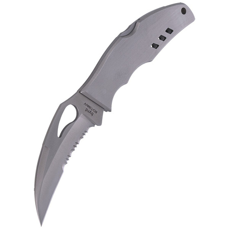 Spyderco Byrd Crossbill Stainless, Combination Folding Knife (BY07PS)