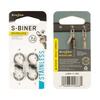 Nite Ize - S-Biner MicroLock Carabiner - Black - 2Pack - LSBM-01-2R3