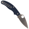 Spyderco UK Penknife FRN Dark Blue CPM S110V Plain Folding Knife - C94PDBL