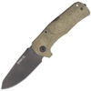 LionSteel TM1 Green Canvas Micarta Folding Knife, Black Sleipner by Molletta (TM1B CVG)