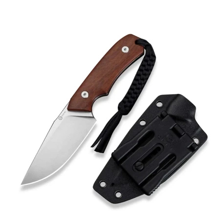 CIVIVI Gander Guibourtia Wood knife, Satin 14C28N by Matt Gentry (C24058B-3)