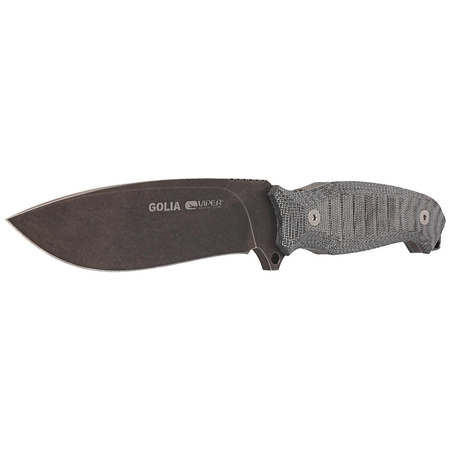 Viper Golia Evolution Black Canvas Micarta Knife, DSW by Rumici (VT4003ECB)