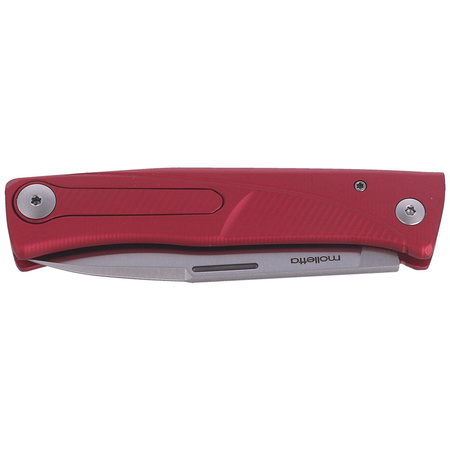 LionSteel Thrill Aluminum Red / Satin Blade Folding Knife (TL A RS)