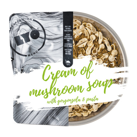 Lyo Food Expedition - Freeze-dried food ration - Cream of Mushroom soup with Gorgonzola and Pasta 370g