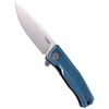 LionSteel Myto Folding Knife, Blue Titanium, Satin M390 by Molletta (MT01 BL)