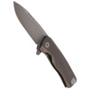 LionSteel ROK Titanium Bronze, Satin Blade Folding Knife (ROK B)