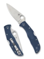 Spyderco Endela Lightweight Knife Cobalt Blue FRN, Satin CPM SPY27 by Sal Glesser(C243PCBL)
