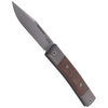 LionSteel bestMAN Natural Canvas Micarta Folding Knife, Clip Blade (BM1 CVN)