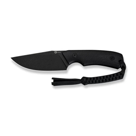 CIVIVI Gander Black Canvas Micarta, Black Stonewashed 14C28N by Matt Gentry (C24058B-2) knife