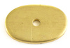 Head 32x21x3 - Brass spacer with hole