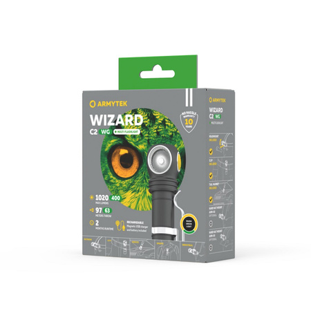 Armytek Wizard C2 WG Magnet USB Warm Flashlight
