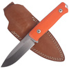 LionSteel Bushcraft G10 Orange / Stone Washed (B40 GOR) knife