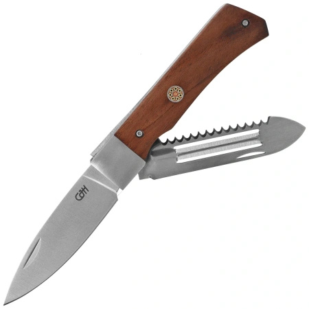 Herbertz CJH Outdoor Chef's Knife Walnut Wood Folding Knife, Satin 1.4116 (10000718)