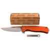 LionSteel SR22A Aluminum Orange, Satin Blade Folding Knife (SR22A OS)