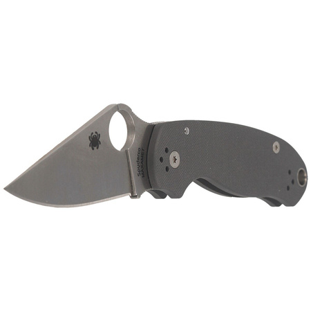 Spyderco Para 3 G-10 Dark Gray Maxamet Plain Folding Knife - C223GPDGY