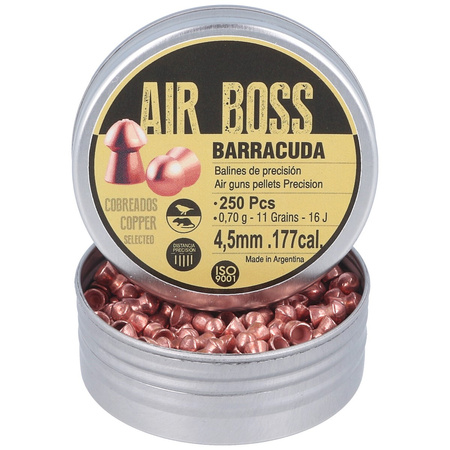Apolo - Air Boss Barracuda Copper 4.5 mm shot, 250 rounds. 070.g/ 11.0gr (30003)
