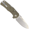 LionSteel TM1 Green Canvas Micarta Folding Knife, Satin Sleipner by Molletta (TM1 CVG)