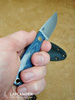 Brisa Necker 70 F knife - Blue Jeans Micarta - Kydex scabbard