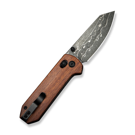 Civivi Yonder Knife Guibourtia Wood, Damascus by Zac Whitmore (C23073B-DS1)