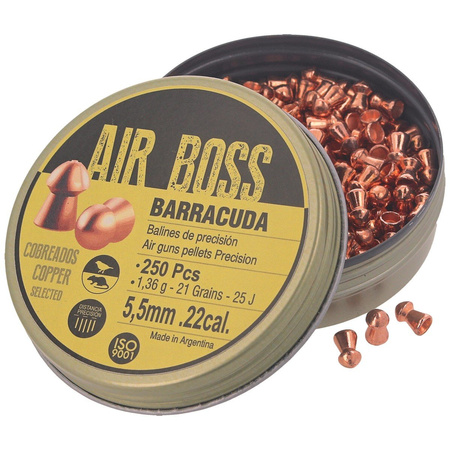 Apolo - Air Boss Barracuda Copper 5.5 mm shot, 250 rounds. 1.36g/21.0gr (30001)