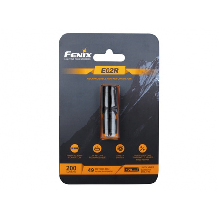 Fenix E02R flashlight black