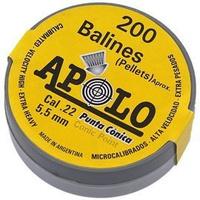 Apolo - Conic 5.5 mm shotgun shell, 200 rounds. 0.84g/13.0gr (11005)