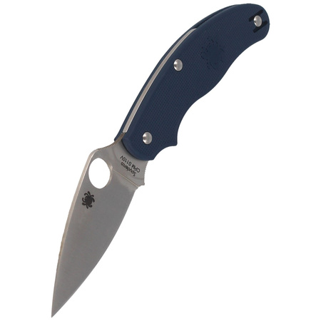 Spyderco UK Penknife FRN Dark Blue CPM S110V Plain Folding Knife - C94PDBL