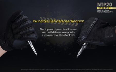 Nitecore NTP20 titanium tactical pen