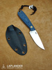 Brisa Necker 70 F knife - Blue Jeans Micarta - Kydex scabbard