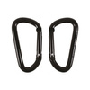 BCB carabiner 8 mm - black - 2 pcs.