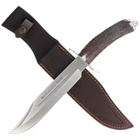 Muela Alcaraz Deer Stag Knives, Satin X50CrMoV15 (Alcaraz-22)