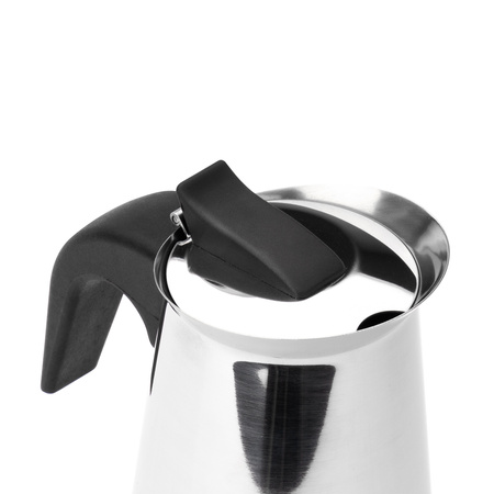 Leopold Vienna - Trevi 4 cups Italian coffee machine - polished steel