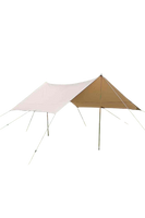 CanvasCamp - Poly-cotton square camping tarp - 3.8 m