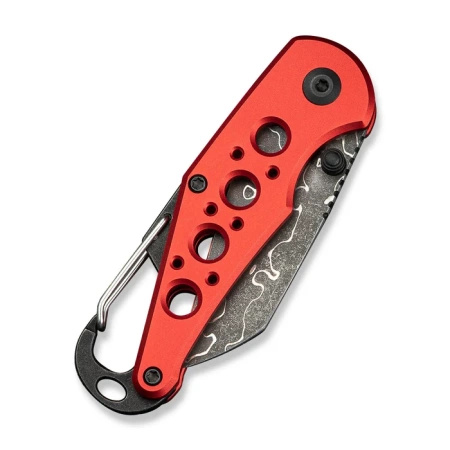Civivi Pragma Knife Red Aluminum, Damascus (C23062B-DS1)