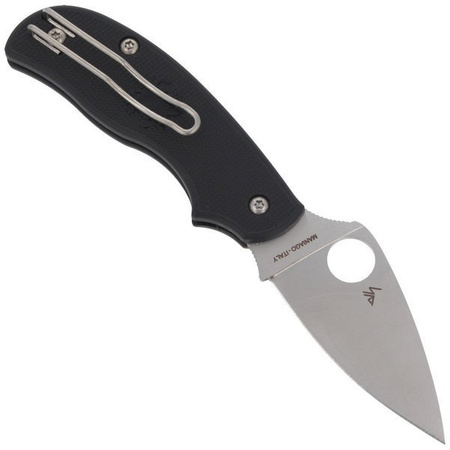 Spyderco Urban Lightweight Black Plain Folding Knife - C127PBK