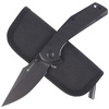 Sencut Actium Black G10 Folding Knife, Black Stonewashed D2 (SA02C)